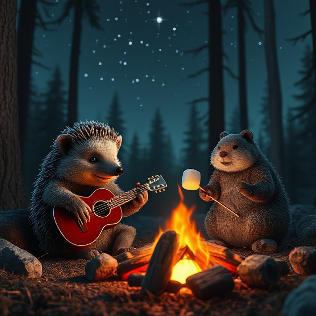 De Holmarmot gaat voor een gezellige avond met zijn vriendje